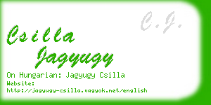 csilla jagyugy business card